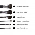 BH Cosmetics Mini Essentials 6pc Travel Size Brush Set with Bag